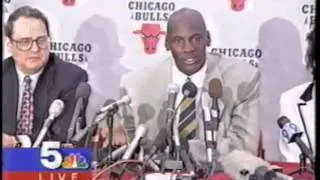 Michael Jordan retirement press conference