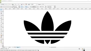 How to draw Adidas Logo on Corel Draw | Corel Draw Tutorial.