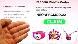 +5 *NEW* Roblox PROMO CODES 2022 Working Free ROBUX Items in JULY + EVENT | All Free Items on Roblox