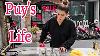 A Day in The Life Of Puy Roti Lady - The MostHardworking & Beautiful Lady In Bangkok - Street Food
