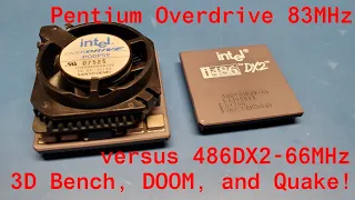 486DX2-66 VS ODP5V-83 Pentium Overdrive CPU Comparison