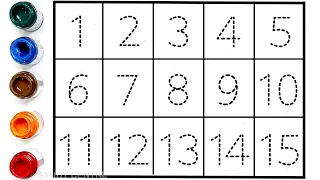 123 numbers, Counting, numbers, 1 to 20 numbers, numbers song, Alphabet  - 555