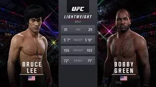 Bruce Lee  vs  Bobby Green UFC - Брюс Ли против  Боби Грина .  Бой в Юфс.