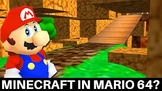 Can You Beat Super Mario 64’s Bob-omb Battlefield if Minecraft Blocks Fill the Entire Level?