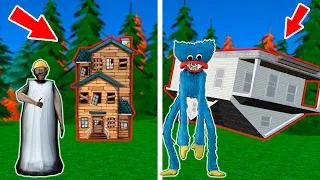 Granny vs Huggy Wuggy vs new house - funny horror animation parody (p.171)