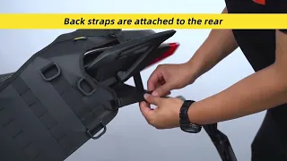 Rhinowalk Motorcycle Saddle Bag Base Fits Universal Motors Back Seat Bag