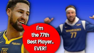 The Warriors Troll Klay Thompson for not making the top 75 best players ever list 😂☠️ #shorts