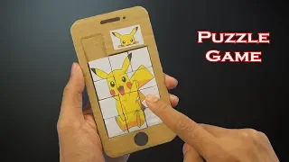 DIY How To Make Pokemon Puzzle Game from Cardboard at Home