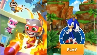 Sonic Dash VS Talking Tom Hero Dash