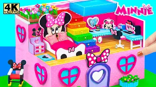 Build Disney Minnie Mouse House from Polymer Clay & Unboxing DIY Toys Play Set 💖 DIY Miniature House