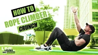 How To Do A ROPE CLIMBER CRUNCH | Exercise Demonstration Video and Guide