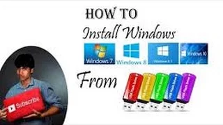 how to install windows 7,8,8 1,10 from usb flash drive 2016  hindi urdu