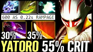 🔥 600 AS 55% CRIT CHANCE — Yatoro Juggernaut Silver Edge RAMPAGE 100% Strongest Katana Dota 2 Pro