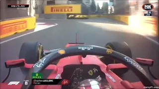 F1 2019 Baku Q1 Leclerc And Kubica Crashes