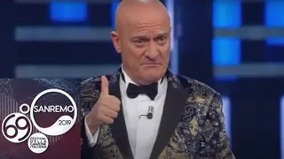 Sanremo 2019 - Il monologo di Claudio Bisio su Claudio Baglioni