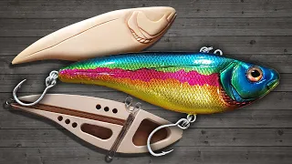 Making a Huge Lipless Crankbait Lure out of Wood