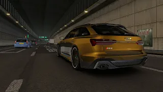 AUDI RS6 C8 Swerving Through Traffic - Assetto Corsa Gameplay