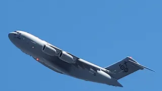 RAAF C-17 Globemaster III Sunsuper Riverfire 2021 Rehearsal