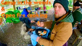 Adventure 5 - Open Fire Cooking Supper and Breakfast - Camping in the Woods