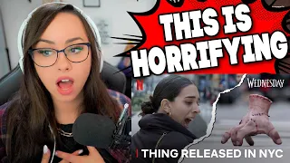 Wednesday Releases Thing In New York | Netflix REACTION!!!