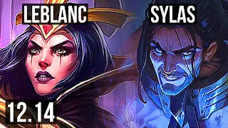 LEBLANC vs SYLAS (MID) | Rank 4 LeBlanc, Legendary, 14/2/6, Rank 18 | EUW Challenger | 12.14