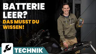 Motorrad Batterie leer - Was tun?😱😱😱