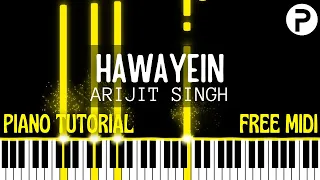 Hawayein Piano Instrumental | Arijit Singh | Tutorial | Cover | Notes | Chords | Ringtone