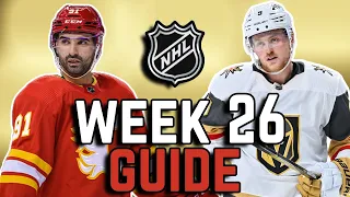 Week 26 Fantasy Hockey Guide: Best Schedules and Must-Add Streamers!