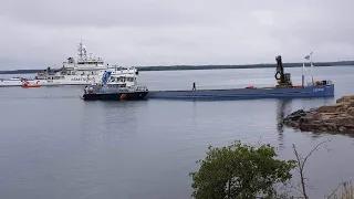 Drunk Captain On Cargoship Leonie has run aground at Vårdö