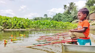 Best Hook fishing 2022✅|Little Boy hunting fish by fish hook From Beautiful  nature🥰🥰(Part-76)