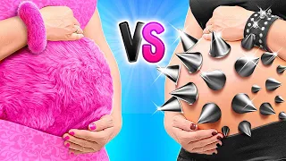 ¡BUENA VS MALA EMBARAZADA | DIY Survival Parenting Hacks With Good Mom VS Bad Mom By 123 GO! Hacks