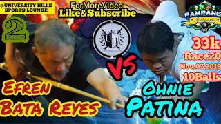 2/7 Efren Bata Reyes Vs NogNog Monumento 11-07-2019