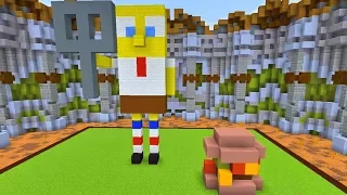 Minecraft Master Builders - BOB ESPONJA E TARTARUGA