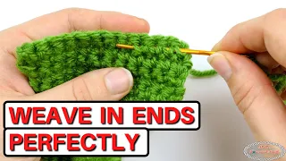 How to WEAVE IN ENDS Perfectly & Easily that Won't Come Undone!