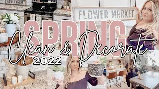 SPRING CLEAN AND DECORATE WITH ME 2022 / SPRING DECORATING IDEAS / NEUTRAL BOHO FARMHOUSE