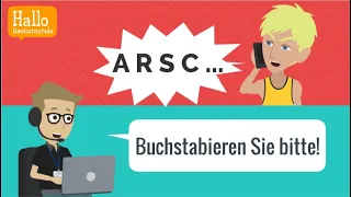 Deutsch sprechen | buchstabieren üben | Grundkenntnisse Deutsch als Fremdsprache! A1