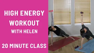 20 Minute Yoga Class - High Energy Workout Flow