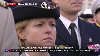 Hommage national aux 13 morts : l'émouvante descente du cortège sur les Invalides