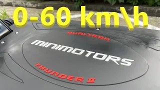 Замер динамики разгона 0-60 кмч на электросамокате Dualtron Thunder 2