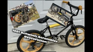 1981 Bmx Schwinn Scrambler Restoration