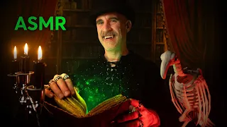 Friendly Vampire Helps You Sleep in his Cozy, Haunted Library 🧛🏻‍♂️ ASMR Roleplay
