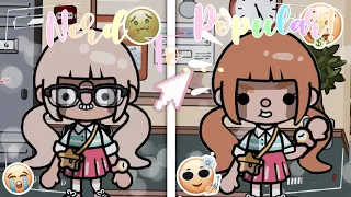 Nerd to popular🤓🤩| Toca Boca Tik-Tok roleplay || NOT MINE ❌|| With *voice*