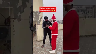 HAPPY NEW YEAR 🎉 2023 | when Santa Claus come  to India | chimkandi #viral #shorts #funny #chimkandi