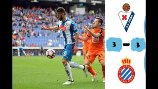 espanyol vs eibar 3-3 ● All Goals and Highlights ● Laliga