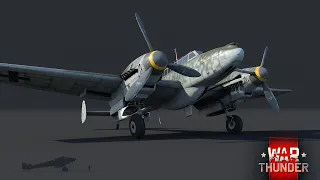 War Thunder Bf 110 G-2 37 37mm Auto-CANNON Strafing Run
