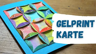 GelPrint-Papier verwenden - Glückwunschkarte herstellen