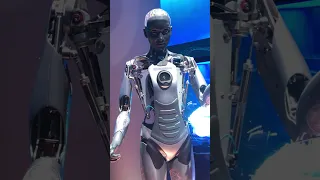 AI human size Robot conversation in Sphere, Las Vegas March 2024