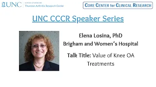 UNC CCCR Speaker Series: Elena Losina, PhD (Brigham and Women's Hospital)