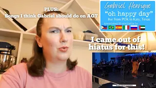 Gabriel Henrique | "Oh Happy Day" with the Choir from The Pentecostals Of Katy, Texas [Reaction]