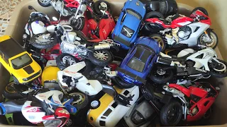 Huge collection Of Diecast Model, Welly, Burago, Jada, Diecast Cars And Motorcycles From the Box